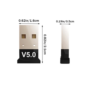 V5.0 USB Bluetooth 5.0 Adapteris Siųstuvas, Imtuvo Garso Bluetooth Dongle Belaidžio ryšio USB Adapteris, skirtas PC Nešiojamas Kompiuteris