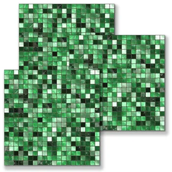 Žalia Mozaikos Plytelių Lipdukas Lipni, 
