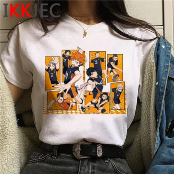 Haikyuu t shirt female print grunge plus size japanese 2021 t shirt clothes tumblr streetwear
