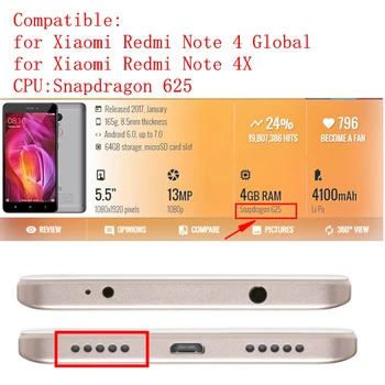 Už Xiaomi Redmi 4 Pastaba Global/ Pastaba 4X 3GB 4GB Galios Apimtis Pusėje Klavišą Mygtuką Flex Kabelis IŠJUNGIMO Jungiklis Flex Kabelis, Remontas, Dalys