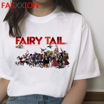 Fairy Tail t-shirt viršuje tees vyrų pora atsitiktinis plius dydis japonijos vintage marškinėliai viršuje tees balti marškinėliai