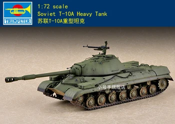 Trimitininkas 07153 1:72 Masto Sovietų T-10A Sunkusis Tankas modelio rinkinys