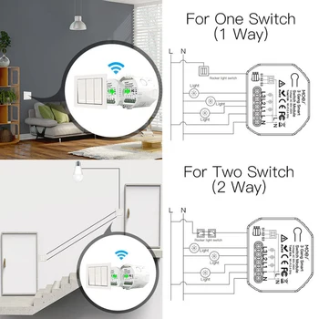 3 Gauja WiFi Smart šviesų Modulis, Bevielio ryšio Balso Nuotolinio Valdymo Mini 