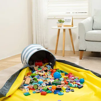 Vaikų Žaislų Saugojimo Krepšys, Kūdikio Lego Blokai, Greitai Audinio Apdaila, Laikymo Krepšys, Daugiafunkcinis Turas Saugojimo Kibiras