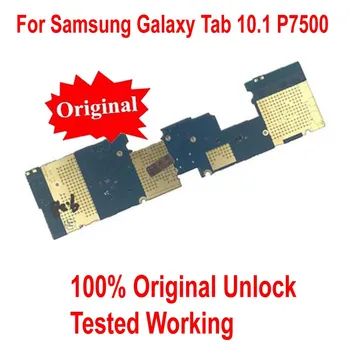 Originalas Darbo Atrakinti Plokštė, skirta Samsung Galaxy Tab 10.1 P7500 3G&WIFI Logika MainBoard Grandinių Kortelės Mokestis Flex Kabelis