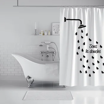 Naujas Mielas animacinių filmų dušo užuolaidos vandeniui ir miltligė-įrodymas, vonios sienelė sustorėjusi uždanga apdailos vonios kambarys