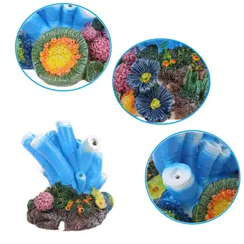 Žuvų Akvariumas Oro Burbulas Deguonies Siurblys Vulkanas Formos Koralų Barboterio Kraštovaizdžio Puošmena Akmens Dekoras Ornamentu