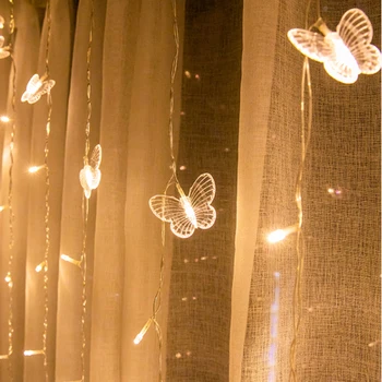 LED Kambarį Styginių Šviesos Dekoratyvinis Patalpų Apšvietimas Vestuvių, Gimtadienio Šventės atributas uždangų Ramadanas Apdaila