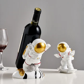Kūrybos Astronautas Vyninės Dervos Vyno Laikiklis Pav Figūrėlės Vyno Laikiklis Šiaurės Šalių Namų Puošybai Pelėsių, Vyno Butelio Laikiklį Dovanos