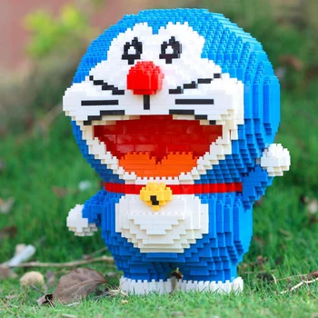 2470pcs Mėlyna Gyvūnų Augintinių Robotas Anime ir Animacinių filmų Doraemon Katė Riebalų Modelis 