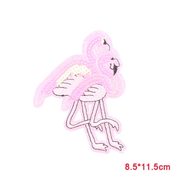 Flamingo Gyvūnų Lopai Drabužių Geležies Išsiuvinėti Siuvimo, Aplikacijos Mielas Audinio, Badge 
