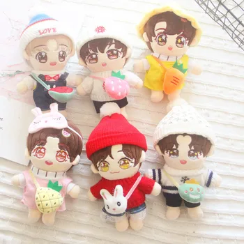 20cm Lėlės Pliušinis Lėlės Drabužius Puikus Kuprinė Maišelis Žaislai, Lėlės Priedai Korėja Kpop EXO Idol 