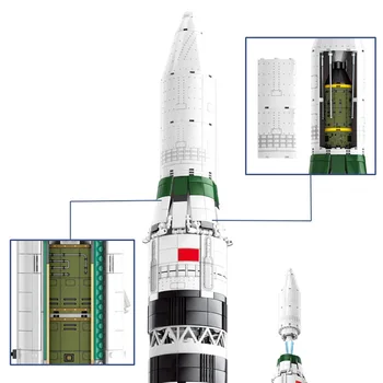SEMBO 2147pcs Erdvėlaivių Paleidimo Transporto Plytų Žaislai Miesto Technikos Kosmoso Raketų Astronautas Duomenys modelių Kūrimo Blokai 