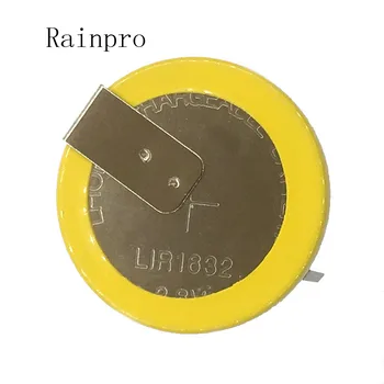 Rainpro 1PCS/DAUG LIR1632 1632 3.6 V, su litavimo koja įkrovimo baterija (akumuliatorius Mygtuką Cell Baterija ličio baterija