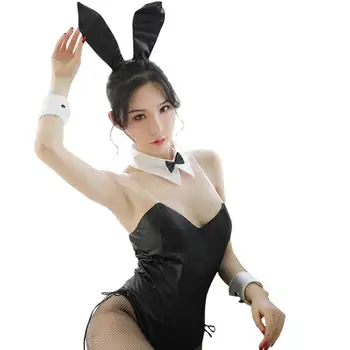 Seishun Buta Yarou wa Bunny Mergina Senpai no Yume wo Minai Cosplay Helovinas Kostiumas Mergaitėms Sexy Cute Bunny Dirbtiniais Odos, Triušis