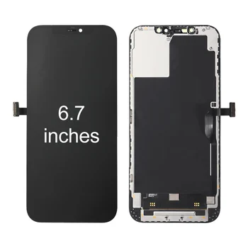 LCD iPhone 12 12Pro 12 Pro Max 12 Mini OLED Jutiklinis Ekranas skaitmeninis keitiklis Asamblėjos OEM Ekranas Su Rėmo Pakeitimas Nėra Negyvų Pikselių
