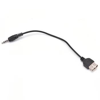 3.5 mm Male AUX Garso Kištuko Lizdą, USB 2.0 Moterų Keitiklio Kabelį, Laidą, Automobilinį MP3 Garso Konvertavimo Kabelis