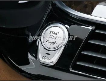 Aliuminio Konsolė Variklis, Start Stop Mygtukas Dangtelis BMW X3 X4 G01 G02 2018-2021 Automobilių accesories interjero Automobilių apdailos