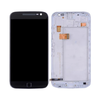 Originalą Motorola Moto G4 Plius LCD Jutiklinis Ekranas skaitmeninis keitiklis Asamblėjos Motorola G4 Plus Ekranas withFrame Pakeitimo XT1640