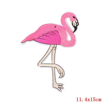 Flamingo Gyvūnų Lopai Drabužių Geležies Išsiuvinėti Siuvimo, Aplikacijos Mielas Audinio, Badge 