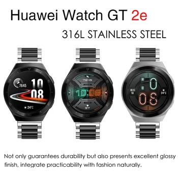 Apyrankę, Dirželį Huawei Žiūrėti GT 2e Correa Nerūdijančio Plieno Metalo Riešo Juostos HUAWEI Žiūrėti GT2e Smartwatch Dirželis, Reikmenys