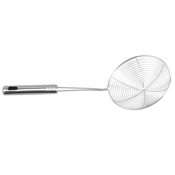 Ovalo Formos Skimmer Nerūdijančio Plieno Maisto Aliejaus Puodą Filtras Virtuvės Colander Aštrūs Kepti Makaronų Filtras Virtuvės Kepimo Įrankiai