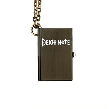 2018 Unikalus Death Note Book Kvarco Kišenėje Žiūrėti Pakabukas Karoliai Derliaus Dovana Relogio Masculino Kišenėje Žiūrėti Montre EA