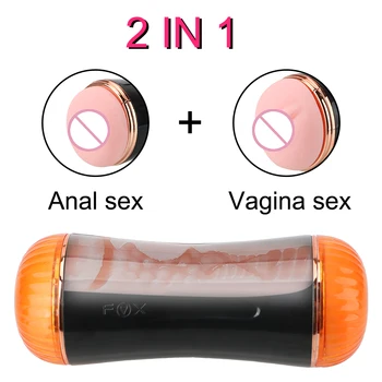 Automatinis Vyrų Masturbator 10 Greitį Erotinis Sekso žaisliukai Vyrams Dual channel Analinis Makšties Masturbacija Taurės Nekilnojamojo Pūlingas Sekso Mašina