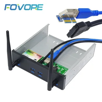 Belaidžio Tinklo Kortelė Priekiniai Antena USB PCI Express 2 Port USB 3.0 Kortelės 5.25