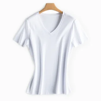 Vyriški ilgomis rankovėmis viršūnes marškinėliai marškinėlius moterims 2021women marškinėlius Medvilnės Lycra Atsitiktinis Broadcloth Reguliariai Kietas