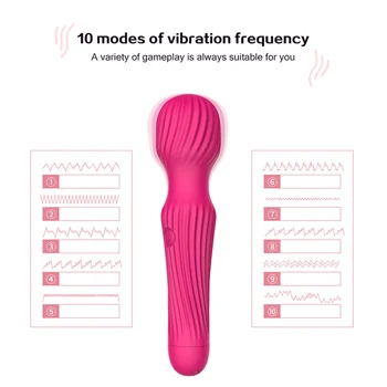 AV Vibratoriai Galingas Magic Wand Makštį, Klitorio, G-taško Stimuliacija Massager Vibracijos Sekso Žaislai Moterims, Suaugusiųjų Masturbacija