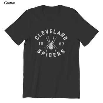 Didmeninė Cleveland Vorai Derliaus Tee Balto Print Unisex Medvilnės Marškinėliai Poroms Negabaritinių Derliaus 90s 100688